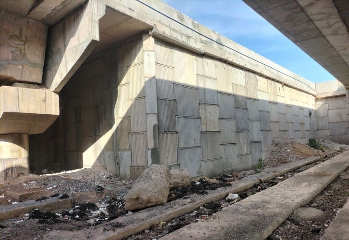 CLOSING WALL AT ABUTMENT SUITING PROJECT REQUIREMENT