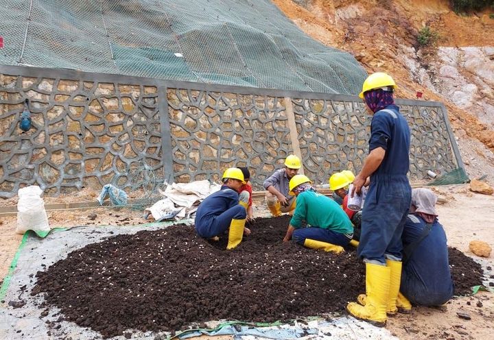 Mulching preparation