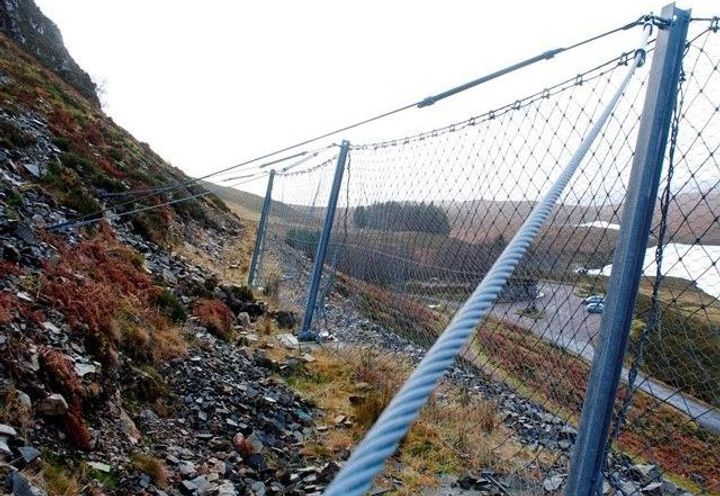 Dynamic barrier condition in 2014 (view S) after 5 years on site