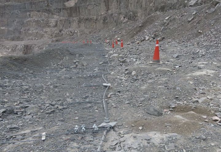 Installation of crest cable and anchors