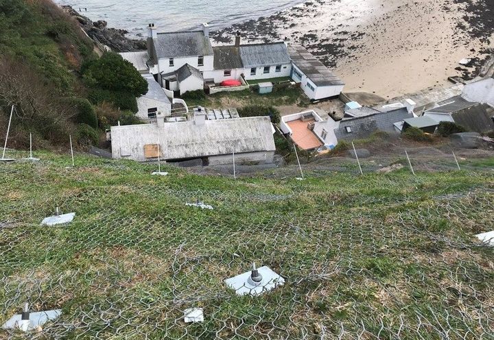 Polimac DT rockfall netting successfully installed