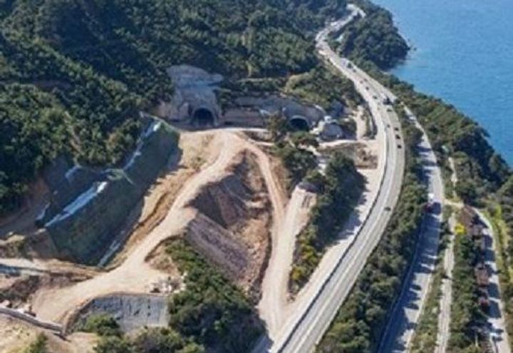 Άποψη του Α/Δ, κατά τη κατασκευή