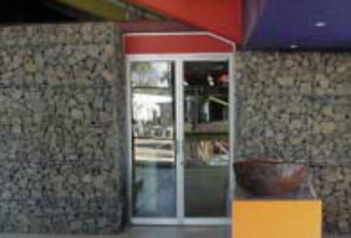 Gabion cladded Walls