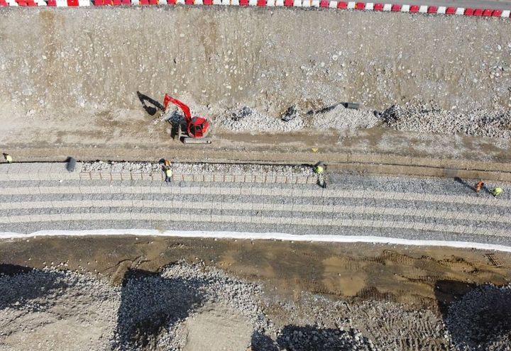 Mise en oeuvre Gabions