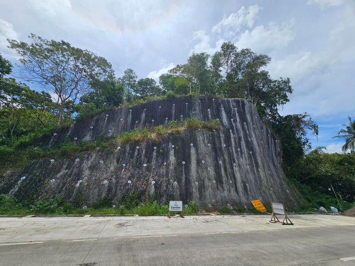 Construction of Active Rockfall Protection System in San Miguel, Leyte