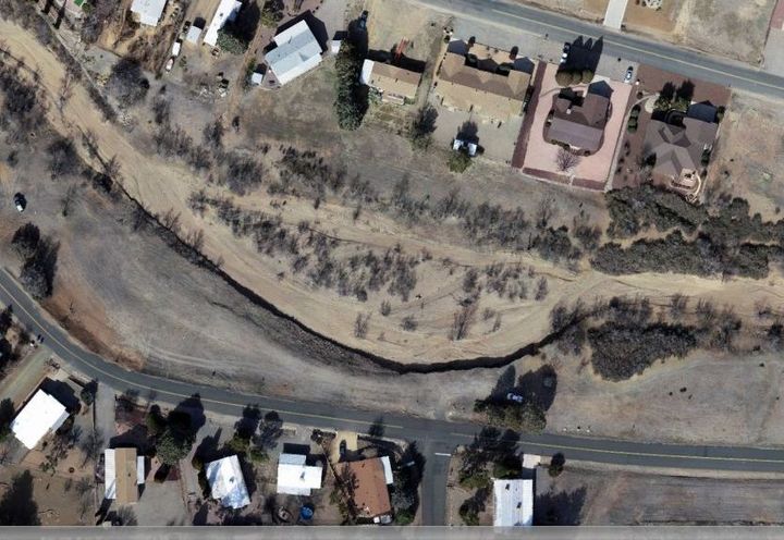 Eroded Bank Before Aerial View