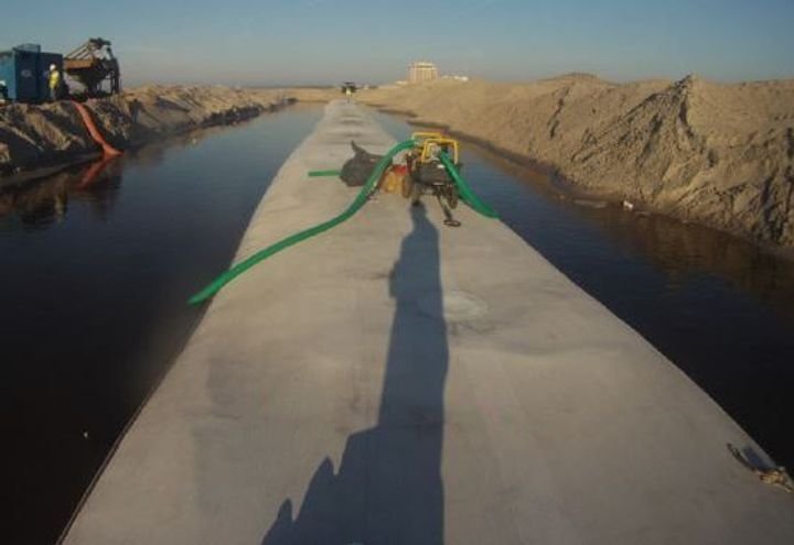 Mature hydraulic filling