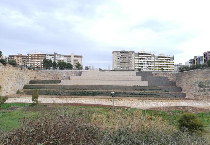 Vista generale dell'opera a costruzione ultimata