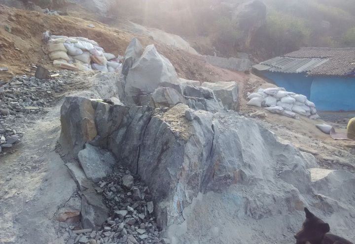 Figure 6- After removal of rock fragments