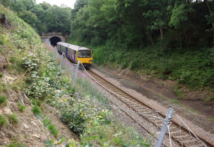Railway Cutting Stabilisation at Denby Dale Rockfall Risk Mitigation Solution