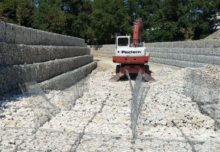 Διαδικασία πλήρωσης συρματοκιβωτίων