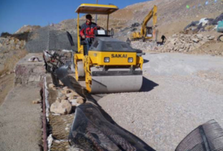 Preparing the foundation to the Terramesh wall