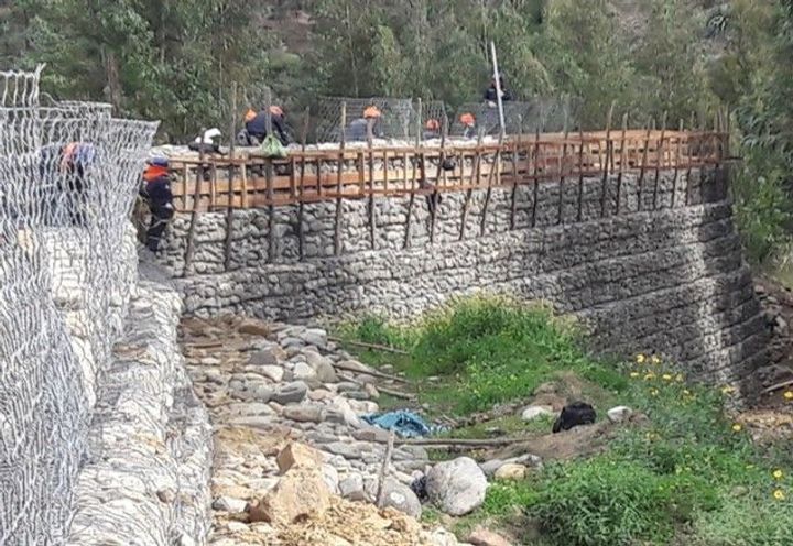During construction