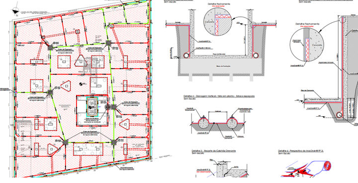 DRENAGEM DE EDIFICIO COM SUBSOLO_dwg