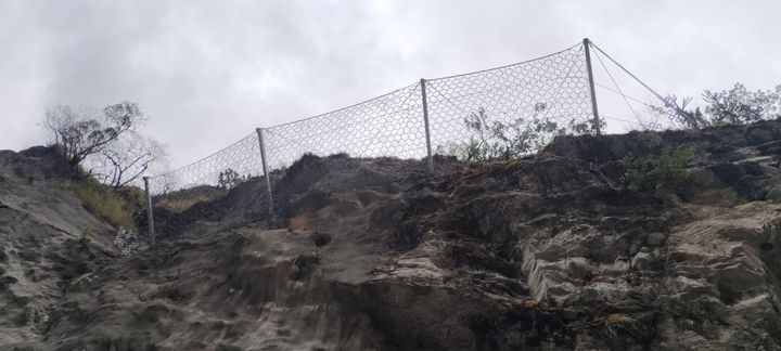 Fig-8 Rockfall Barrier above power intake access portal