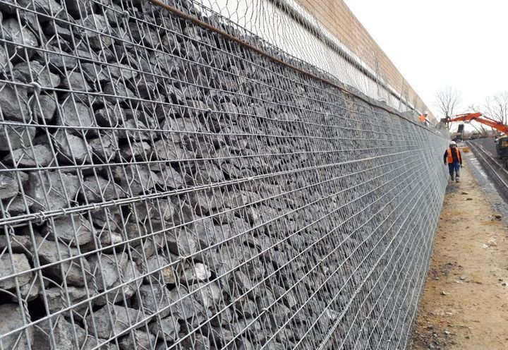 Mur en Terramesh minéral