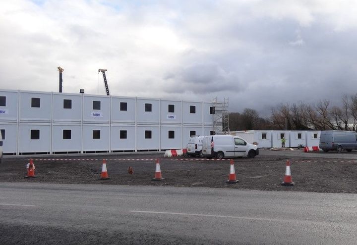 Soil stabilisation using MacGrid WG in the compound/parking areas
