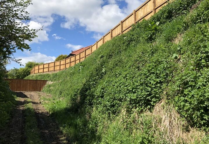 Green Terramesh Reinforced Soil Retaining Wall in Sheffield 