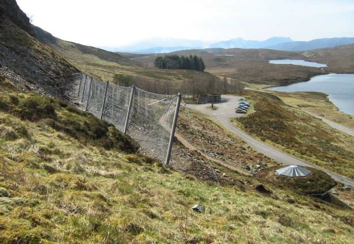 Dynamic Barrier completed at Knockan Crag in Jan 2009