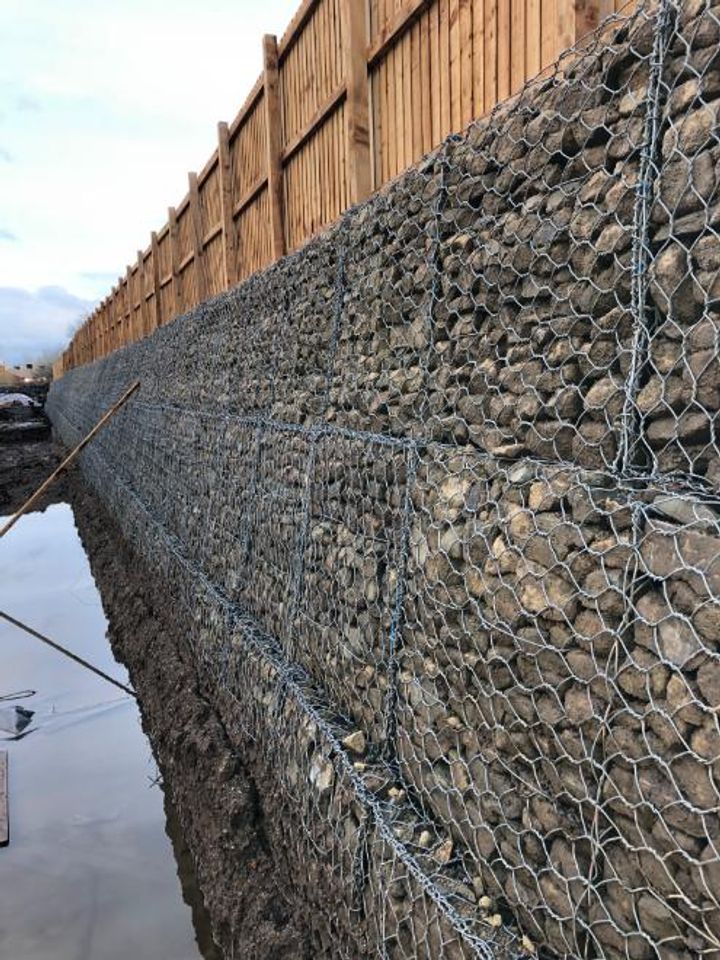 Finished Gabion wall