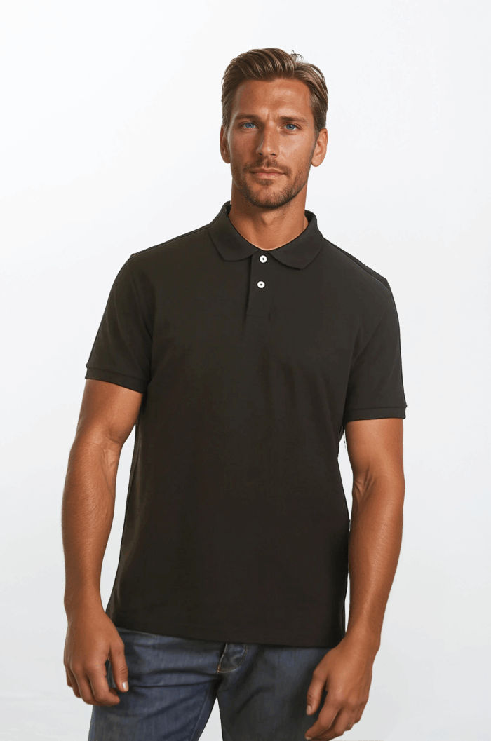 unisex cotton stretch polo