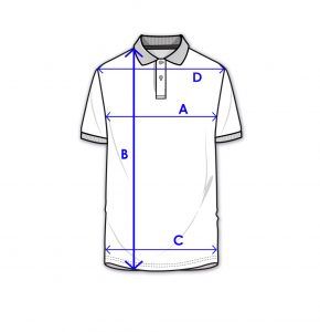 Men's modern fit polo size guide