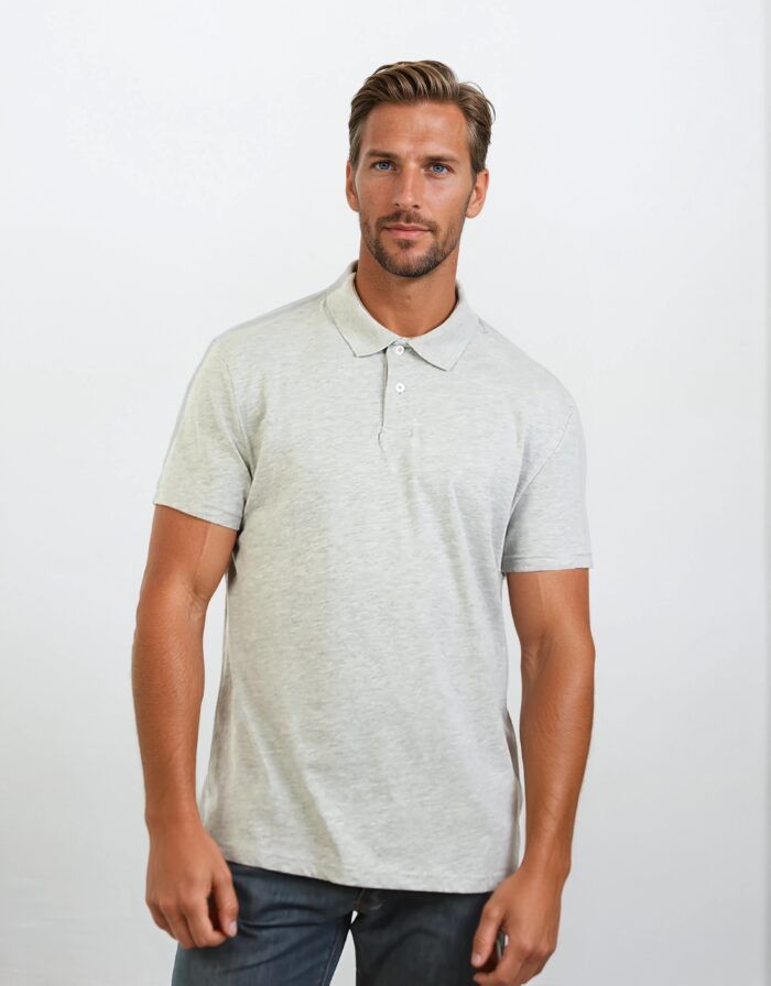 unisex cotton stretch polo