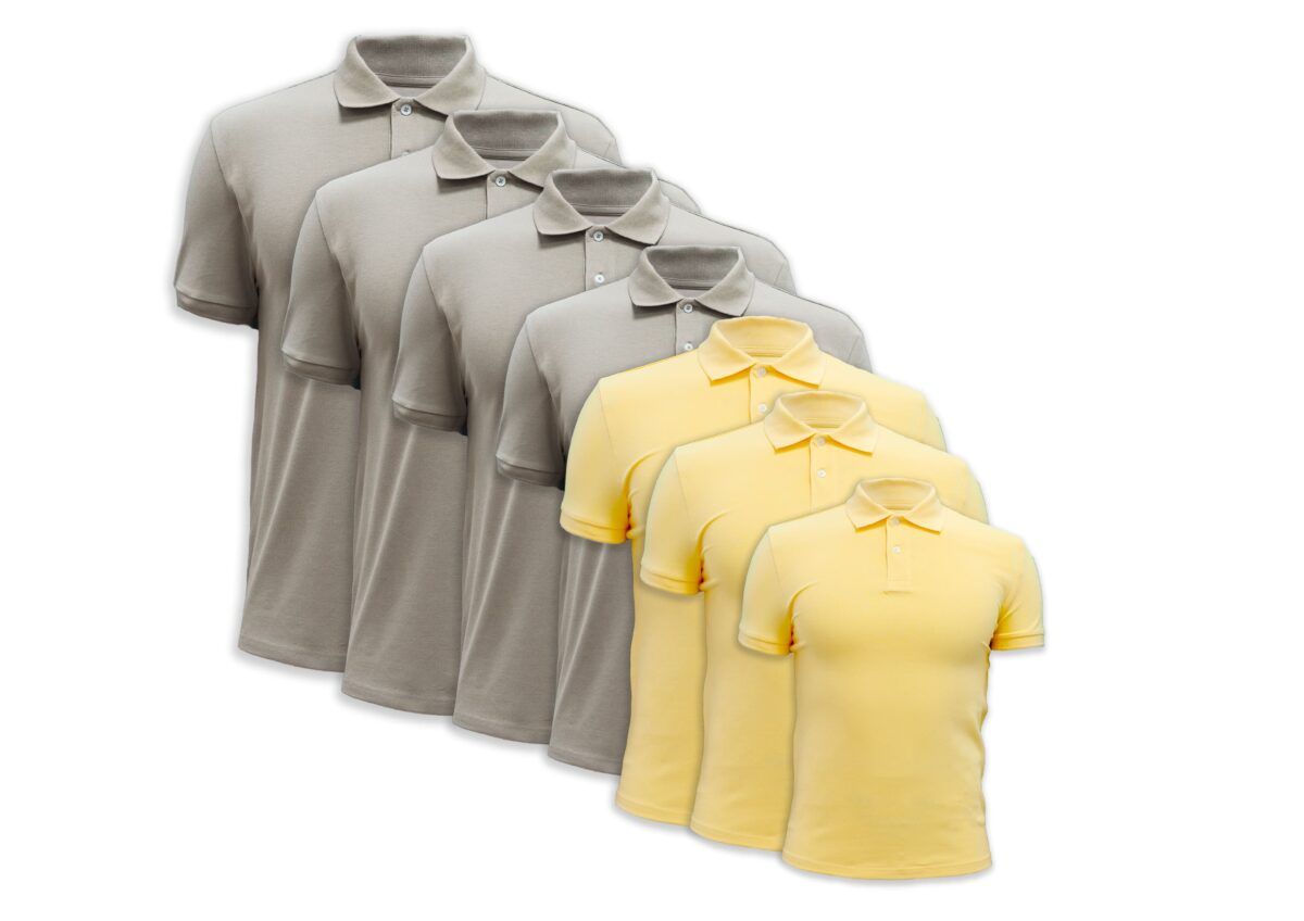 beige yellow polo