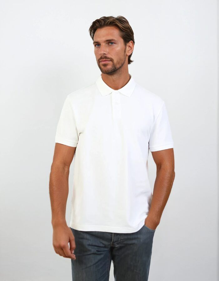 unisex poly cotton stretch polo