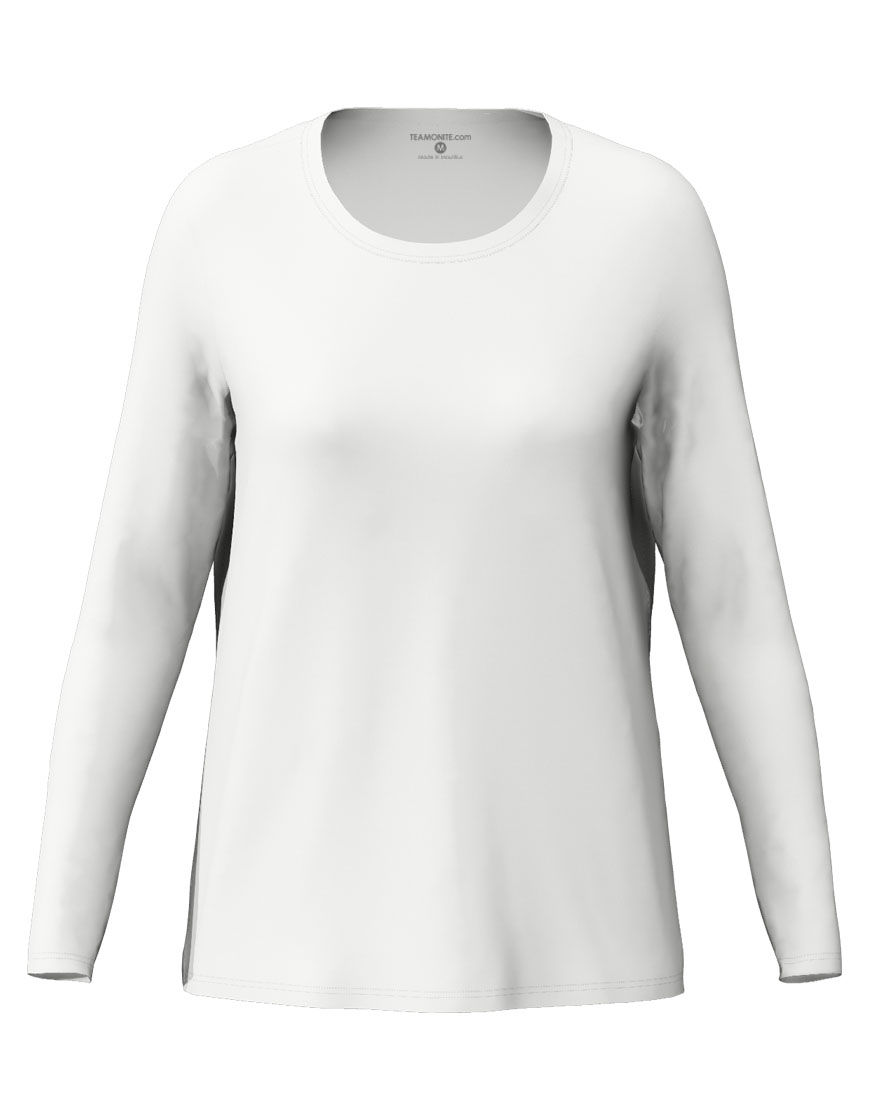 long sleeve women 3d t shirt white