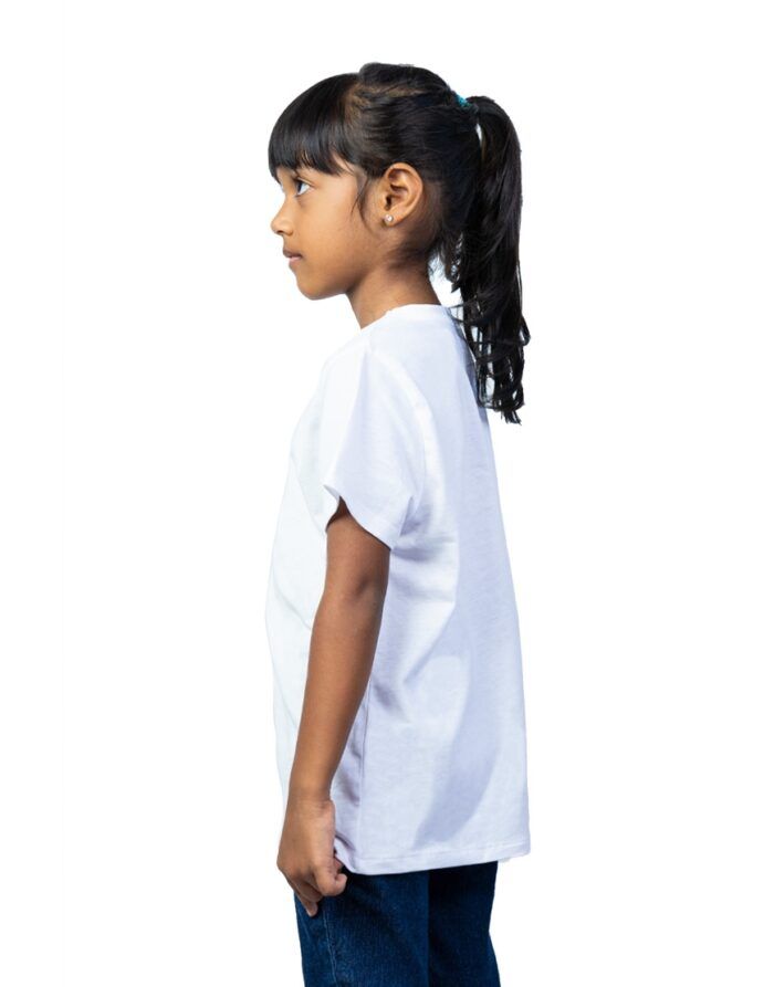 unisex kids t shirt girl side