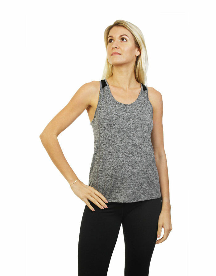 women racerback top grey