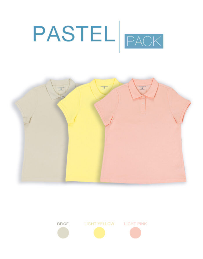 womens pastel polo pack