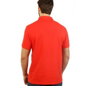 Men's Modern Fit Polo Red Print back