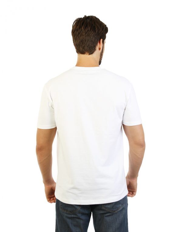 White T-shirt for men back