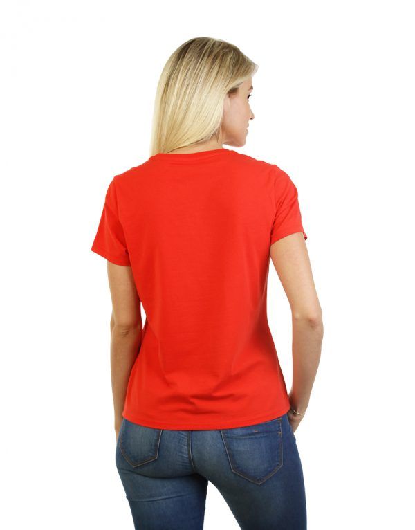 Red T-shirt for Ladies back