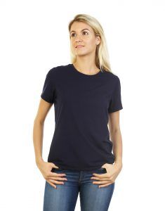 Navy Blue T-shirt for ladies front