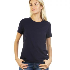 Navy Blue T-shirt for ladies front