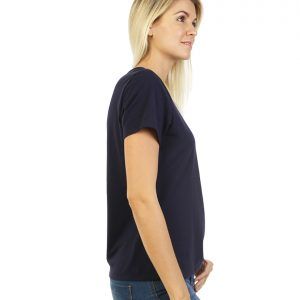 Navy Blue T-shirt for women side