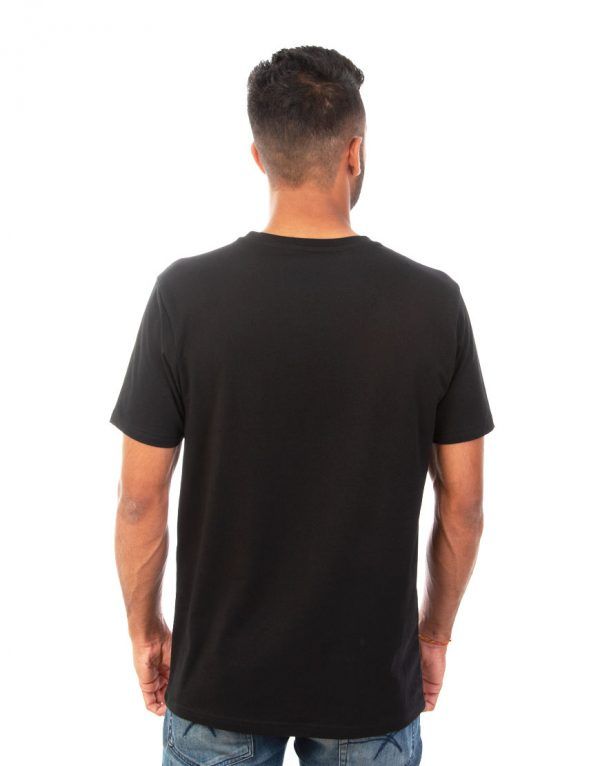 Men Black T-shirt back