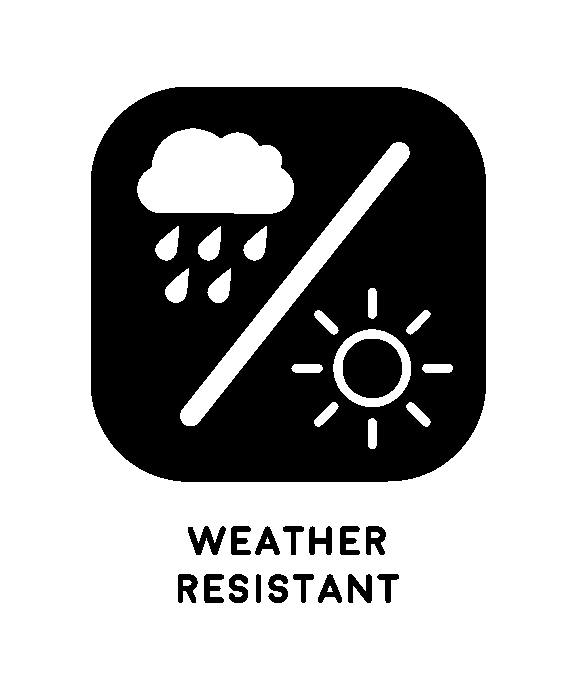 Weather resistant icon