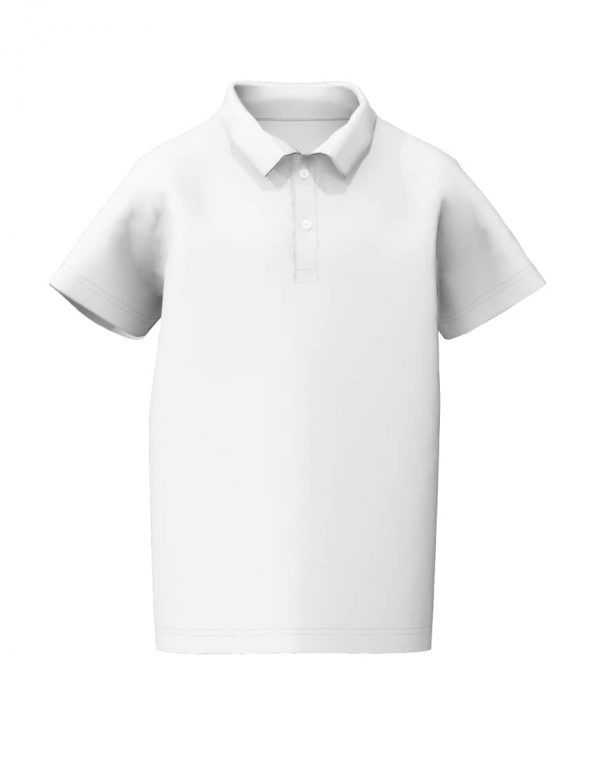 Tweens custom white polo shirt 3D