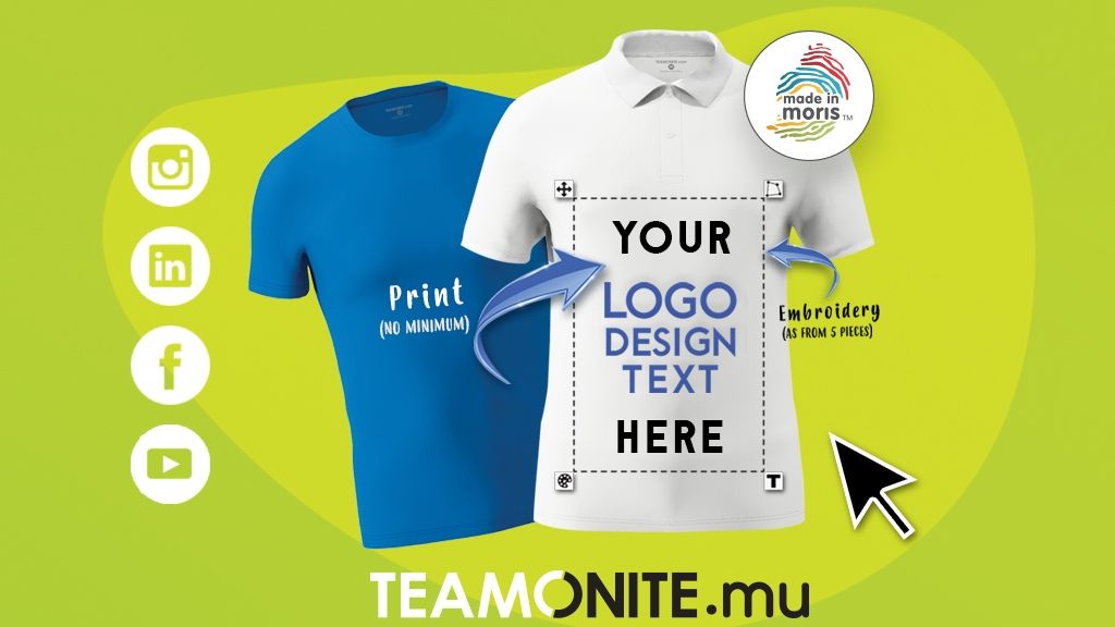 Teamonite: T-Shirt Printing Mauritius - Custom Polo & More