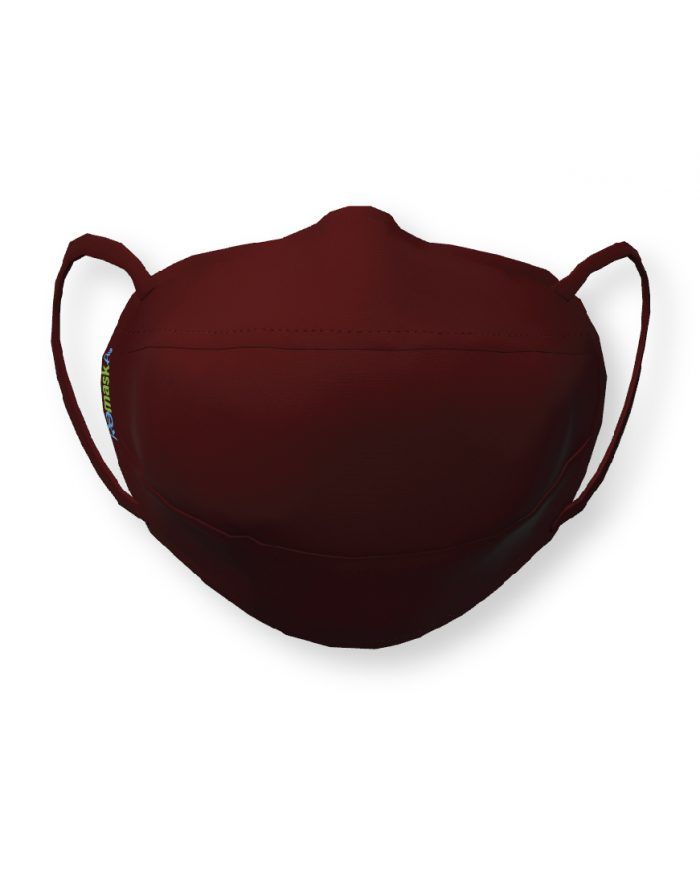 Bordeaux Burgundy face mask