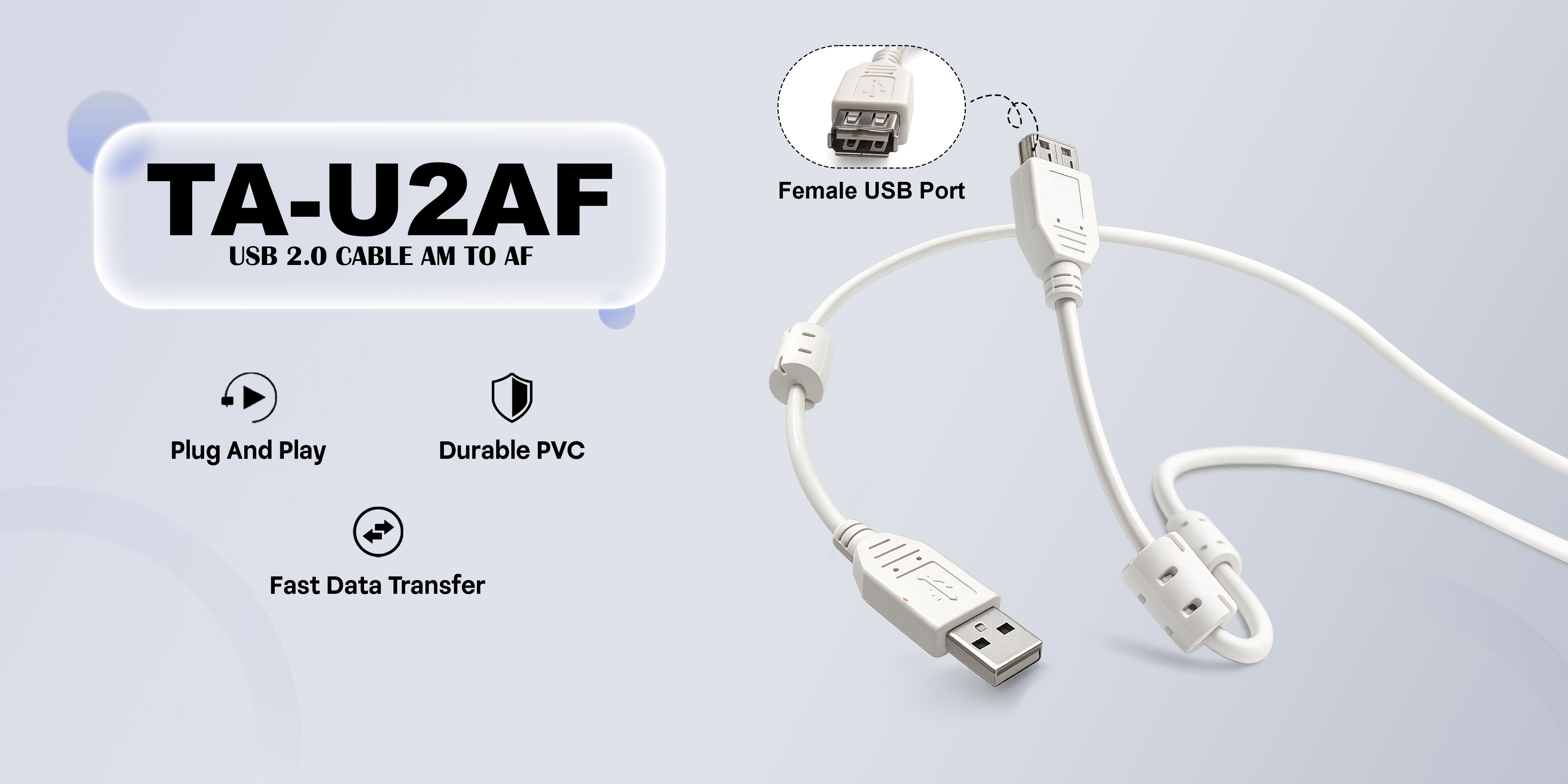 TA-U2AF USB 2.0 AM TO AF