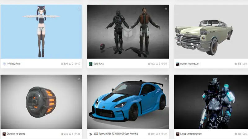 Sketchfab free 3D models download 
