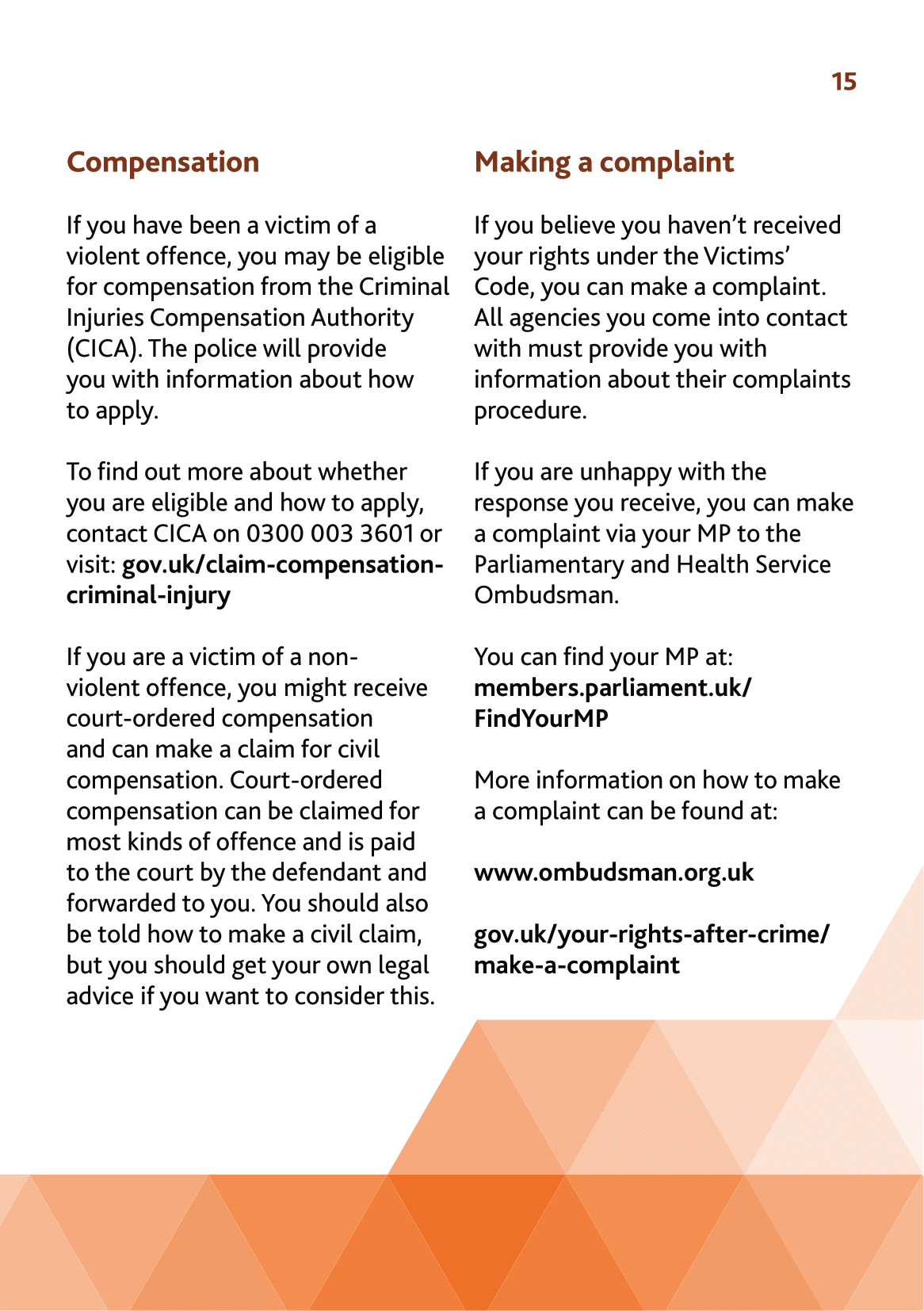 Victims’ Code of Crime – Solihull Central Masjid guidance for women and community members on legal rights, emotional support, police procedures, court protection, and how to report or seek help after a crime in England and Wales.