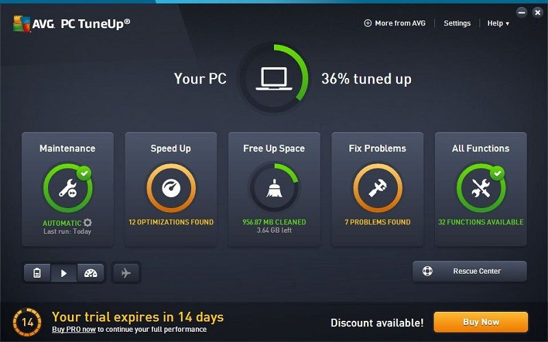 AVG TuneUp software