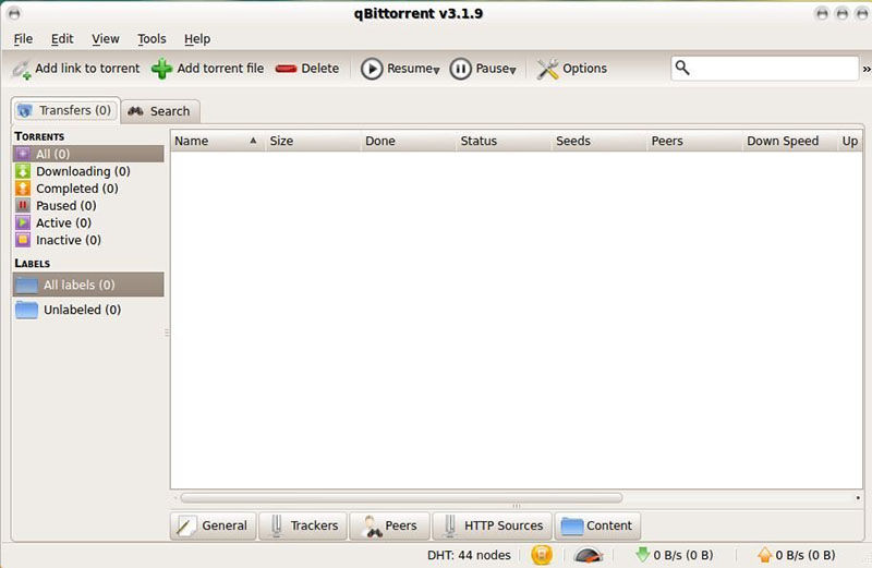 qBittorrent Linux torrent client