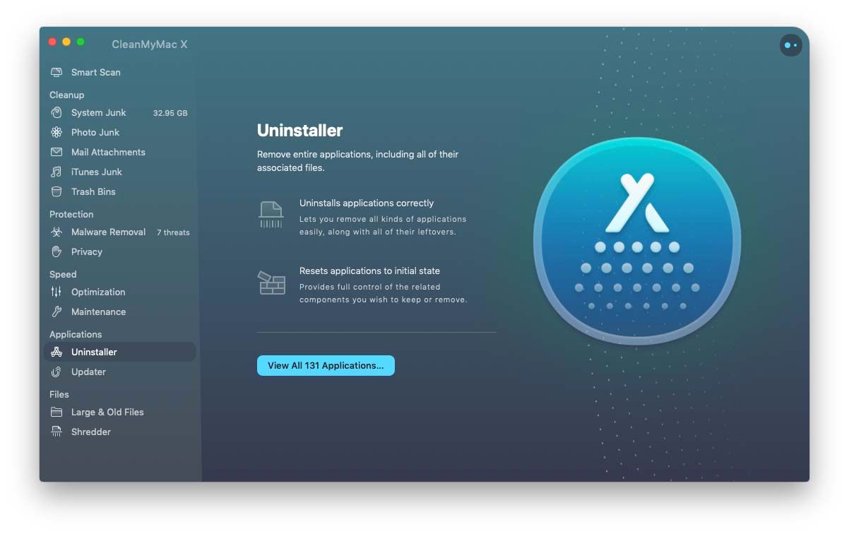 CleanMyMac X Uninstaller intro